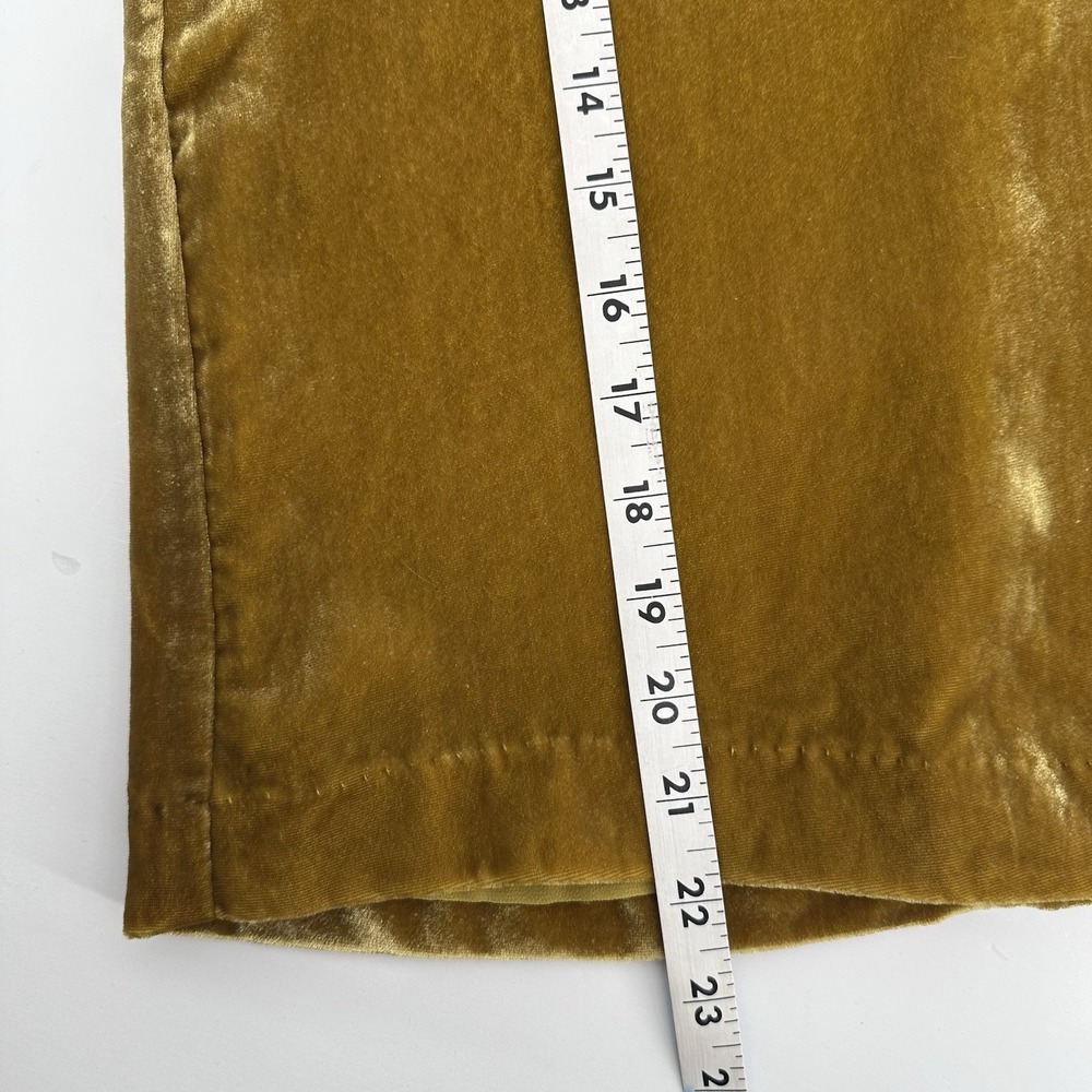 J. Crew Velvet Tank Top Women's Size 0 Gold Sleeveless Evening Business - Picture 11 of 11